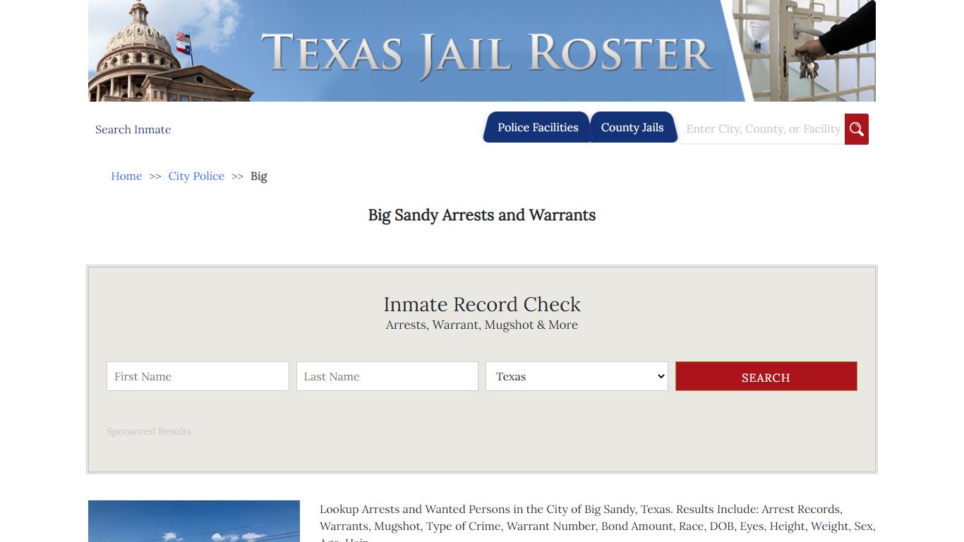 Big Sandy Arrests and Warrants | Jail Roster Search